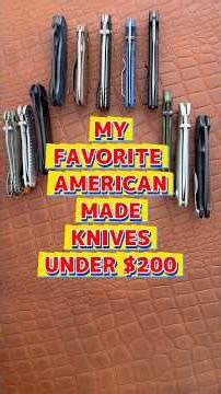 American Knives $200 or Less That Actually Last! #edcknife #shorts