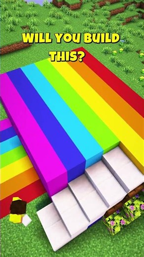 Minecraft Rainbow House🌈 #shorts