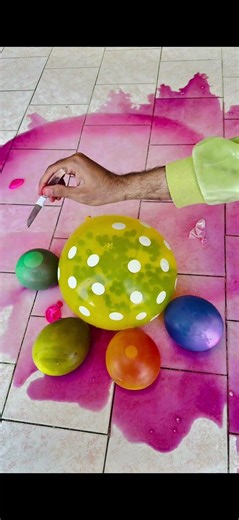 Most Satisfying Balloon Pop Ever 🎈🔴🟠🟡🟢🔵🟣💥 Color Explosion