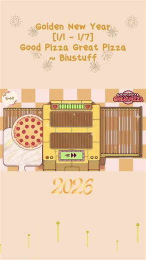 Golden New Year!!! 🎆 | Good Pizza Great Pizza | Biustuff #goodpizzagreatpizza