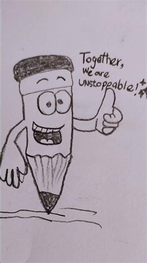 “Pencil & Eraser Teamwork: From Mistakes to Masterpiece!”