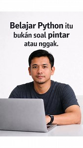 Banyak orang gagal belajar Python bukan karena nggak mampu. Tapi karena belajarnya nggak pakai urutan yang benar. Python BuildQuest dibuat untuk orang dewasa yang mau benar-benar paham logika ngoding lewat latihan kecil dan proyek sederhana — bukan sekadar nonton tutorial. Pelajari sistem belajarnya di sini. | Ruang Cerdas Digital