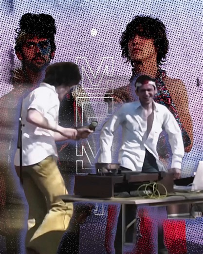 MGMT performing “Kids” for a small college crowd in 2003, four years before they officially released the song we know today 🕺⭐️ MGMT’s Andrew VanWyngarden and Benjamin Goldwasser, who started the band as a joke in college to use their music to mock rockstars, are seen in the clip having the time of their lives while performing the song at Wesleyan University. The footage was shared by a former classmate who goes by “Rad Scientist” on YouTube, who says the video is from April 20th of 2003. “At t