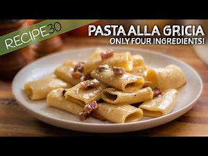 You'll Love this 4 ingredient recipe - Pasta Alla Gricia for Carbonara Lovers