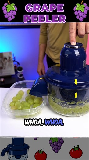 117K views · 1.4K reactions | I saw this gadget going around on social media and wanted to see if it actually works. I'm not sure how many people peel their grapes, but apparently enough to do warrant such a gadget! | Freakin' Reviews | Facebook
