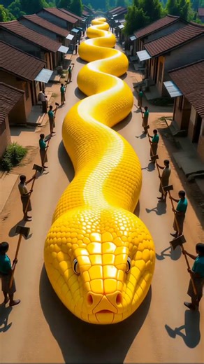 The mystery of the giant snake's belly revealed? 🫣🐍