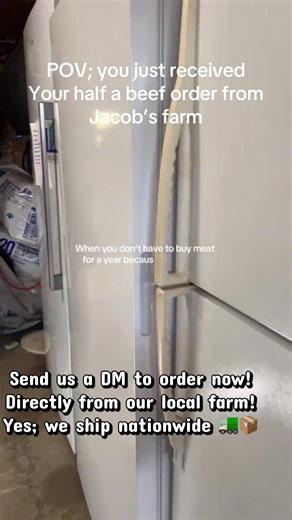 Buying beef in bulk from Jacob’s Farm means better value, freezer-ready cuts, farm-fresh quality, and consistent flavor. You save money, know your source, and stay stocked with premium beef. 🥩 #angus #grassfedbeef #localfarm #fromfarmtotable #knowyourfarmer