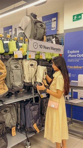 Pooja Dhatrak | what’s trending at Decathlon right now? 🤔 - decathlon , decathlon store , must haves , what’s trending , trekking , trekking bag , office... | Instagram