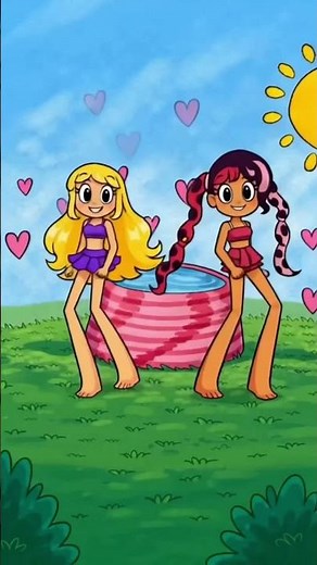 Best Friends Pool Party! 😱💖 (Cutest Best Friend Cartoon)