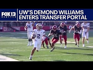 UW Huskies QB Demond Williams enters transfer portal | FOX 13 Seattle