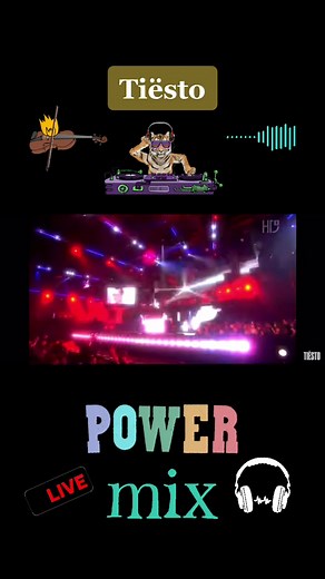 Power Mix DJ Tiesto Live Performance | Trance Music Dance