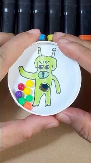 Gog The Alien Green Dog Craft pinball game #trending #memes #papercraft