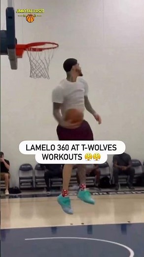 LaMelo Ball INSANE One-Handed 360 Dunk at Minnesota Timberwolves Practice!