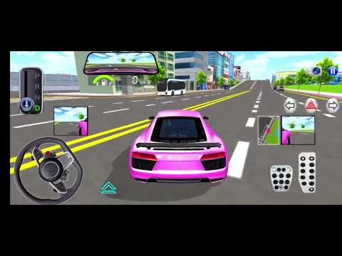 New Doge Challenger Car Parking Practice Gameplay _ 3D Driving Class Simulation