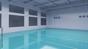 3D demonstration animation of Installation and construction of server room.