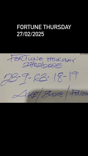 Fortune Thursday. | Felix Degraft