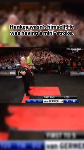 A look back at the Hankey vs Van Gerwen match, where Ted Hankey was unknowingly playing through a mini-stroke. One of the most misunderstood moments in darts history. #fblifestyle #cttoOfvideonotmine #highlights #Incident | Jim T. Cawaing