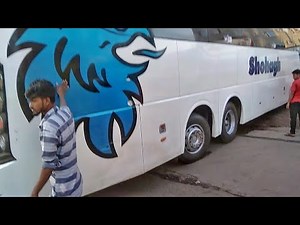 How a multi-axle bus makes a turn | Shohagh scania multi axle bus turning moment by bus highlights