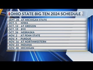 2024 football schedule dates set for Ohio State