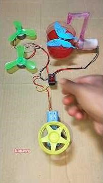 Metal Gear Motor Powers Water Pump & Dual DC Fans⚡ Amazing DIY Generator! #shorts #dcmotor #science