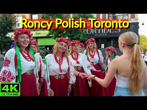 【4K】Toronto Polish Festival 2025 🇵🇱 | Roncesvalles Village Walking Tour (Sept 2025)