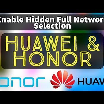 4G LTE Only | Enable All Network | Huawei and Honor