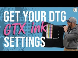 DTG GTX ink settings, user guide how to find correct print settings, Brother GTX printer, DTG Help