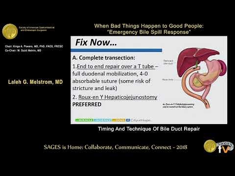 Timing & technique of bile duct repair