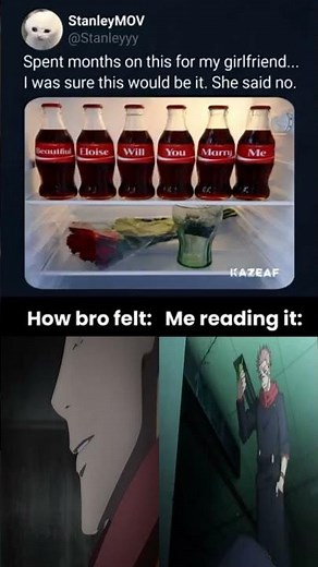 That rejection hit different #proposal #meme #relatable