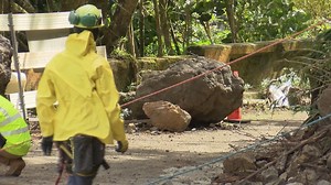 A closer look at the ongoing repairs happening on Pali Highway