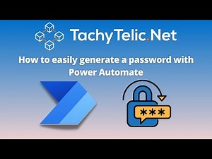 How to generate a random password with Power Automate