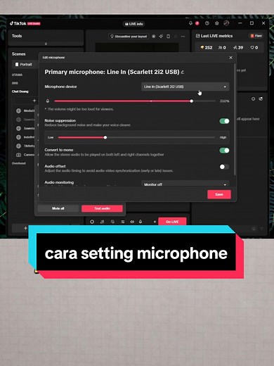 Cara Setting Microphone Jernih untuk TikTok Live