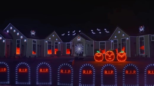 Watch: This Spooktacular Light Show Is the Personification of Halloween