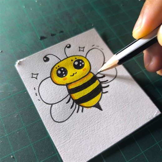 593K views · 6.1K reactions | How to draw a bee | All About Art | Facebook