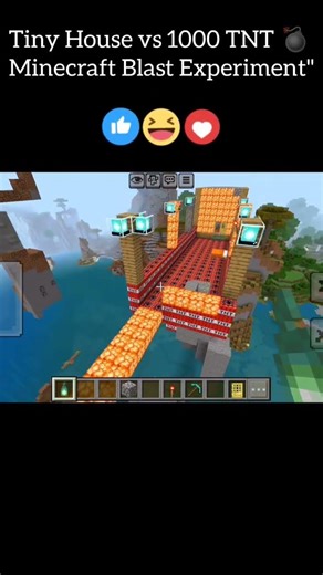 Minecraft Tiny House Blast 💥 | 1,000 TNT Explosion Challenge 😱 | Most Satisfying Destruction Ever!"