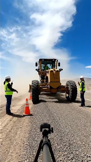 Road Grader in Action: Precision Earthmoving & Site Prep! 🚧