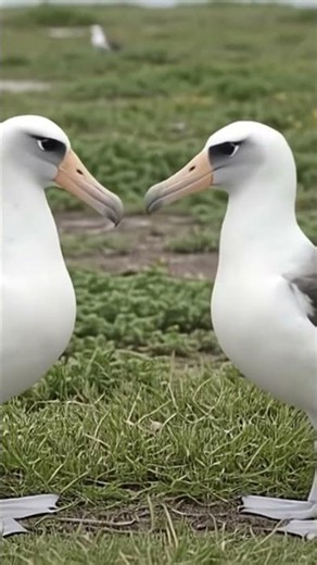 BIRD COURTSHIP RITUALS 9: Laysan Albatross Birds Practice Perfect Love Dance for Courtship. #birds