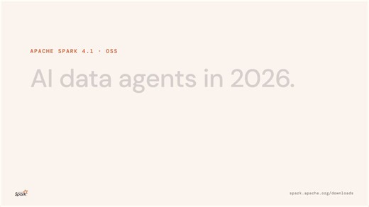 Apache Spark 4.1 is out today. 🚀 AI data agents are now common in data engineering. They're also a real risk in production: tool sprawl and the glue code required to run real pipelines create a huge surface area for silent errors. The cost is wasted time and wasted compute on jobs you only notice are broken three hours into a four-hour run.Three architectural changes in 4.1 shrink that surface area.1️⃣ Spark Declarative Pipelines (SDP)2️⃣ Real-Time Mode3️⃣ Spark Connect + Project FeatherThree a