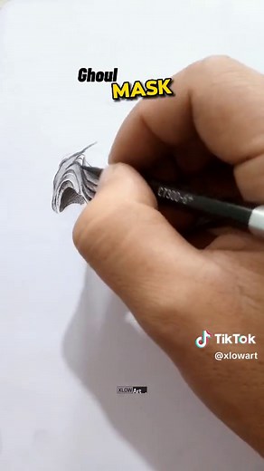 Ghoul Mask Drawing Tutorial with Ghostly Vibes