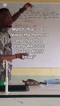 I’ll reveal the formula and tips that every WASSCE student MUST know! 💯📚 #scaleeducation #education