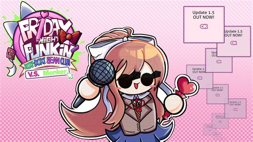 【FNF】当所有人都变成了豆子形状。优质模组Vs. Monker - 1.5 Update全流程（Demo）