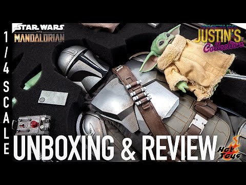 Hot Toys Mandalorian Beskar & Grogu 1/4 Scale Figure Unboxing & Review