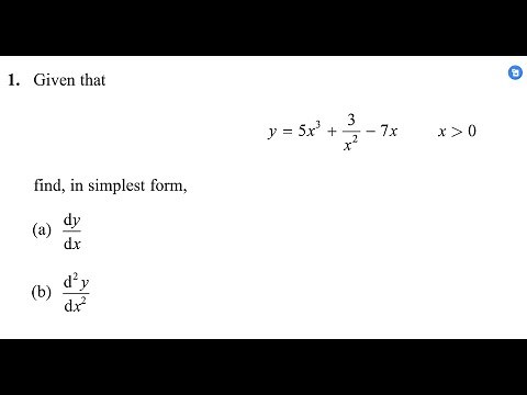 Pure Math P1 Oct 2023 Edexcel [Q1] WMA 11/01 Differentiation finding first and second derivatives.