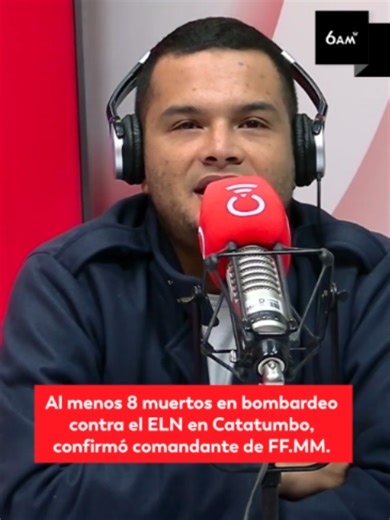 #6AMW | El comandante de las Fuerzas Militares, general Hugo López, en diálogo con 6AM W de Caracol Radio , entregó un amplio balance sobre la situación en el Catatumbo, donde confirmó recientes resultados operacionales contra el ELN, reveló nuevas modalidades de ataque con drones y reconoció que la región continúa atrapada por la confrontación armada pese al fuerte despliegue militar del Estado. Sobre la más reciente operación, el alto oficial indicó que “en este momento pues tenemos dos muerto