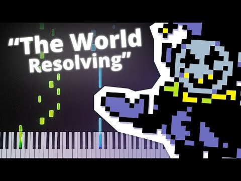 The world Revolving - Deltarune (Piano Tutorial)