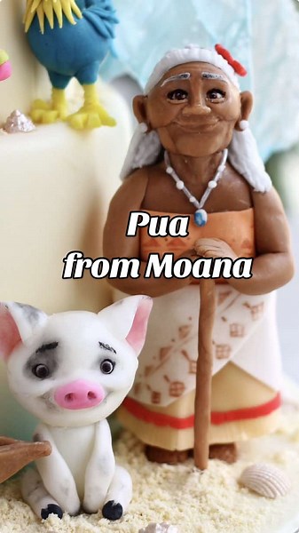 Pua Cake Tutorial from Moana: Fondant Decorating Guide