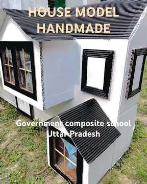 House model | cardboard craft #shorts