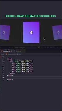 🔥 Scroll Snap Animation using Pure CSS #cssanimation #coding #webdesign #programming