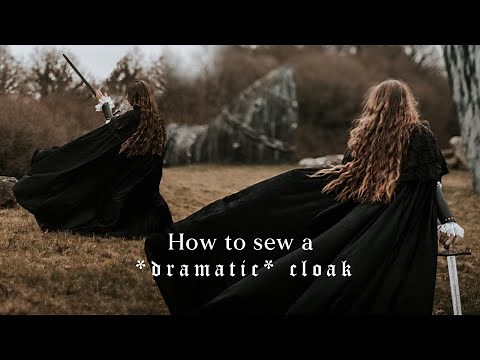 How to make a *dramatic* cloak | Simplicity pattern, cinematic result included