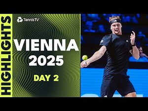 Zverev vs Fearnley Epic; Musetti, Rublev, Cerundolo Feature | Vienna 2025 Day 2 Highlights